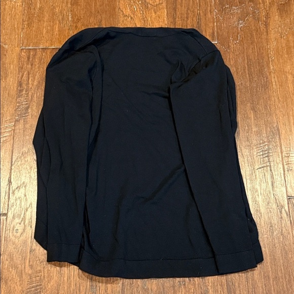 Medium Black LOFT Cardigan Long Sleeve Tee - Picture 7 of 9